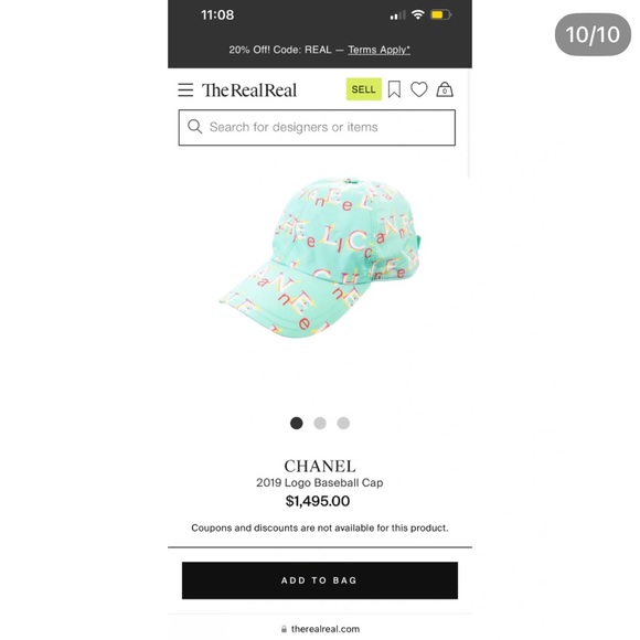 RARE!! CHANEL 2019 LOGO Baseball Cap - Picture 7 of 8